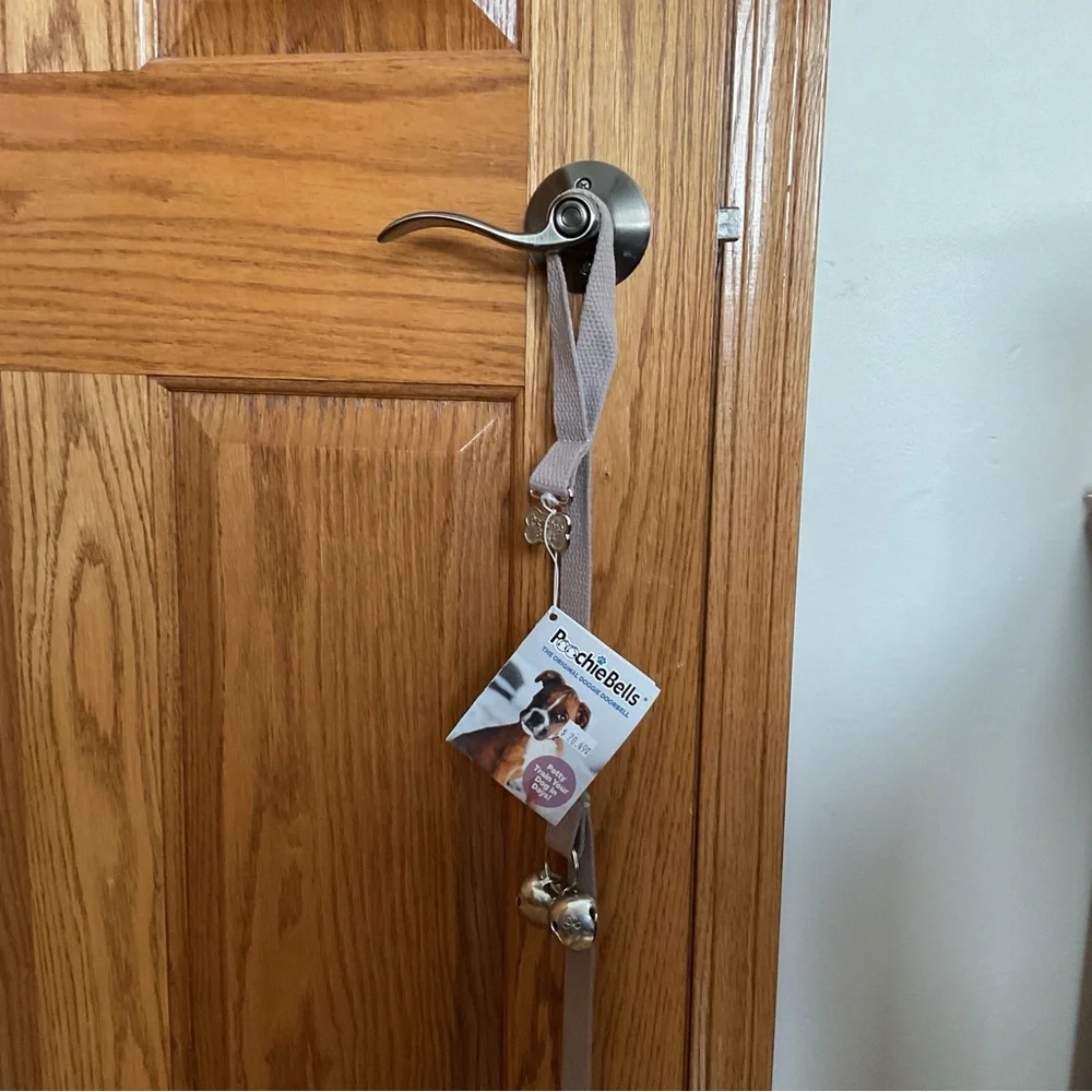 Poochie Bells Doggie Doorbell - beige